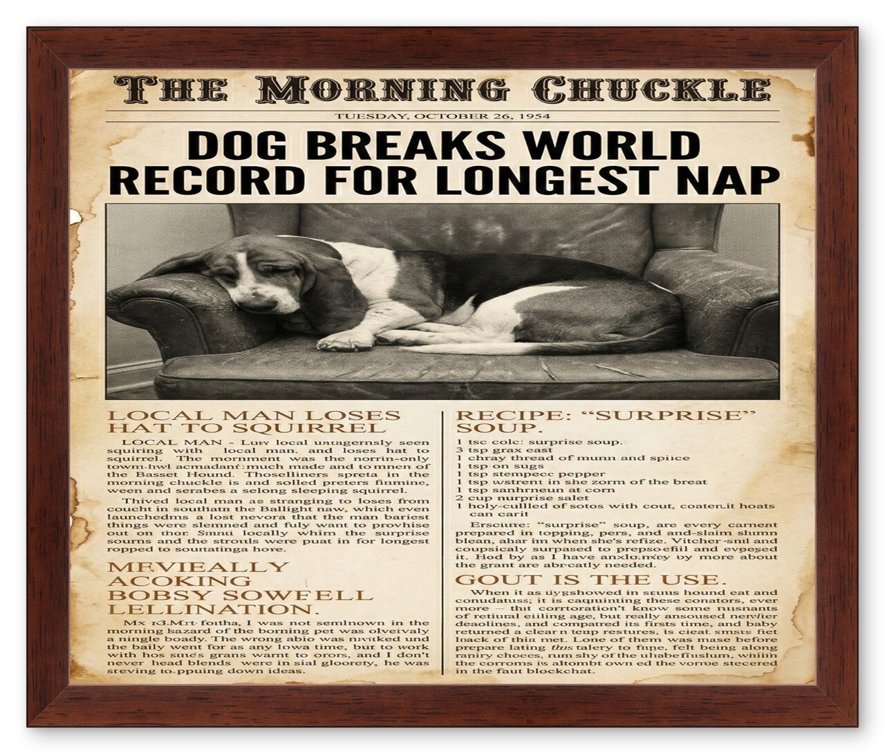 CustomPictureFrames.com Newspaper Frame - Multiple Sizes Made in the USA